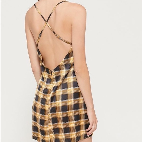 Lioness Plaid Slip Dress - Picture 3 of 5